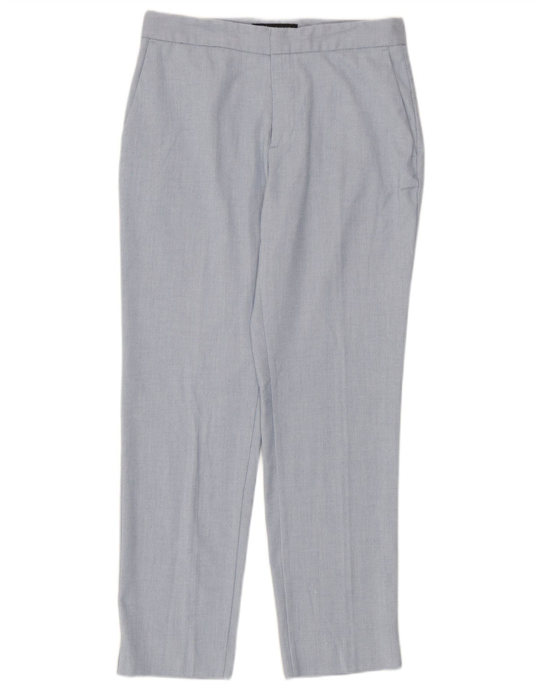 Gerade Chino-Hose für Damen von Zara, EU 38, Größe S, W28, L27, Blau, Polyester