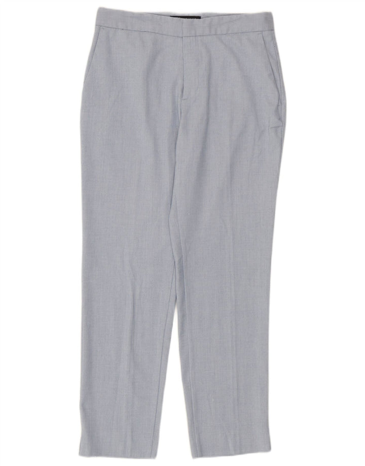 Gerade Chino-Hose für Damen von Zara, EU 38, Größe S, W28, L27, Blau, Polyester