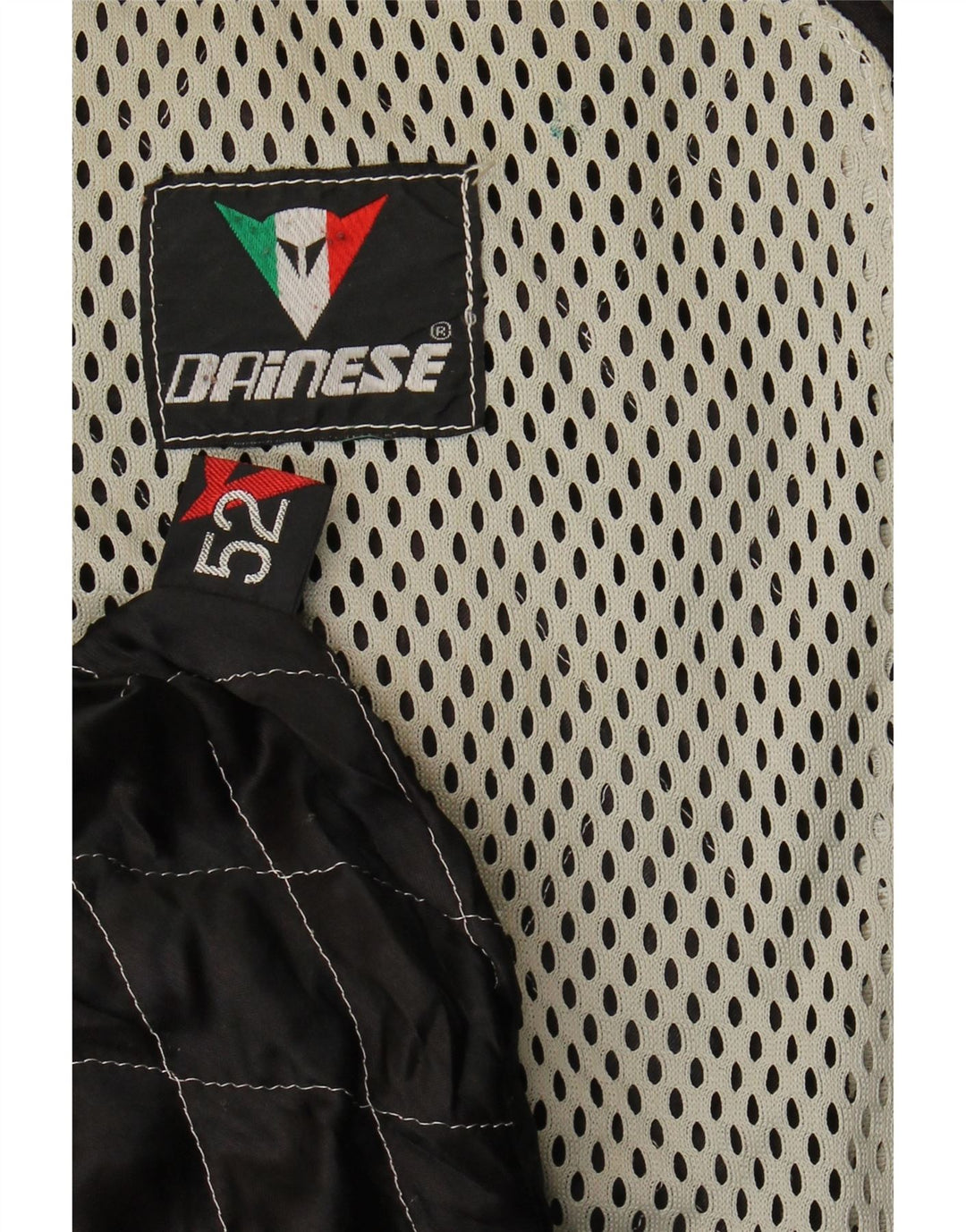 Dainese Herren Leder Bikerjacke IT 52 Large Schwarz