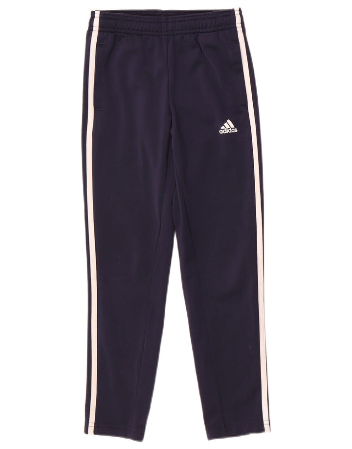 ADIDAS Jungen-Trainingshose, 7–8 Jahre, marineblaues Polyester