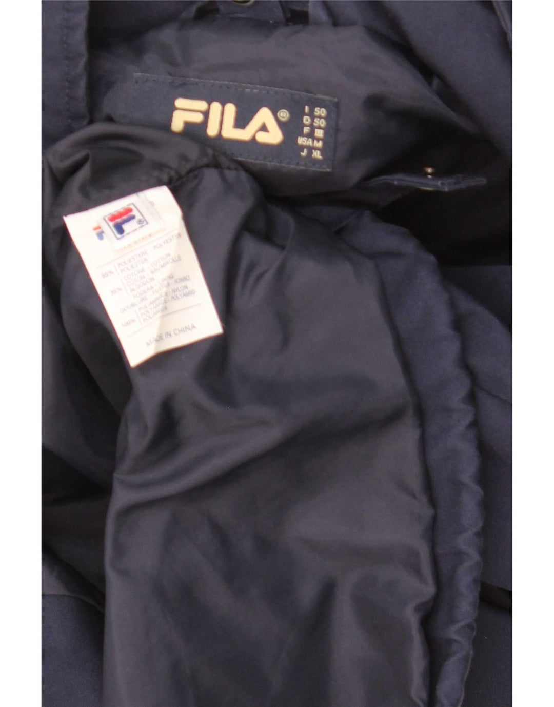 Fila Herren Utility Jacke IT 50 Large Marineblau Polyester