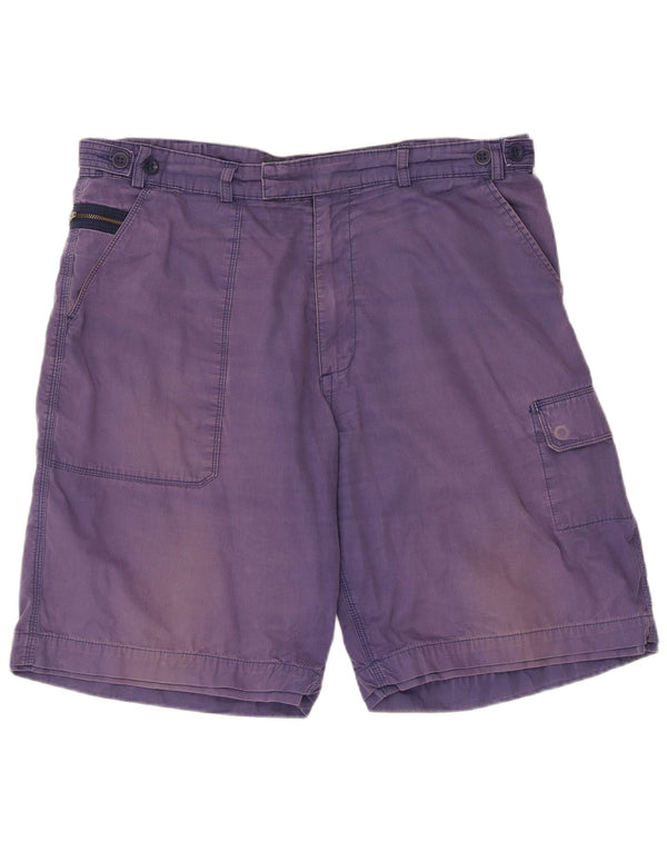 Timberland Herren Regular Cargo Shorts W38 XL Blaue Baumwolle