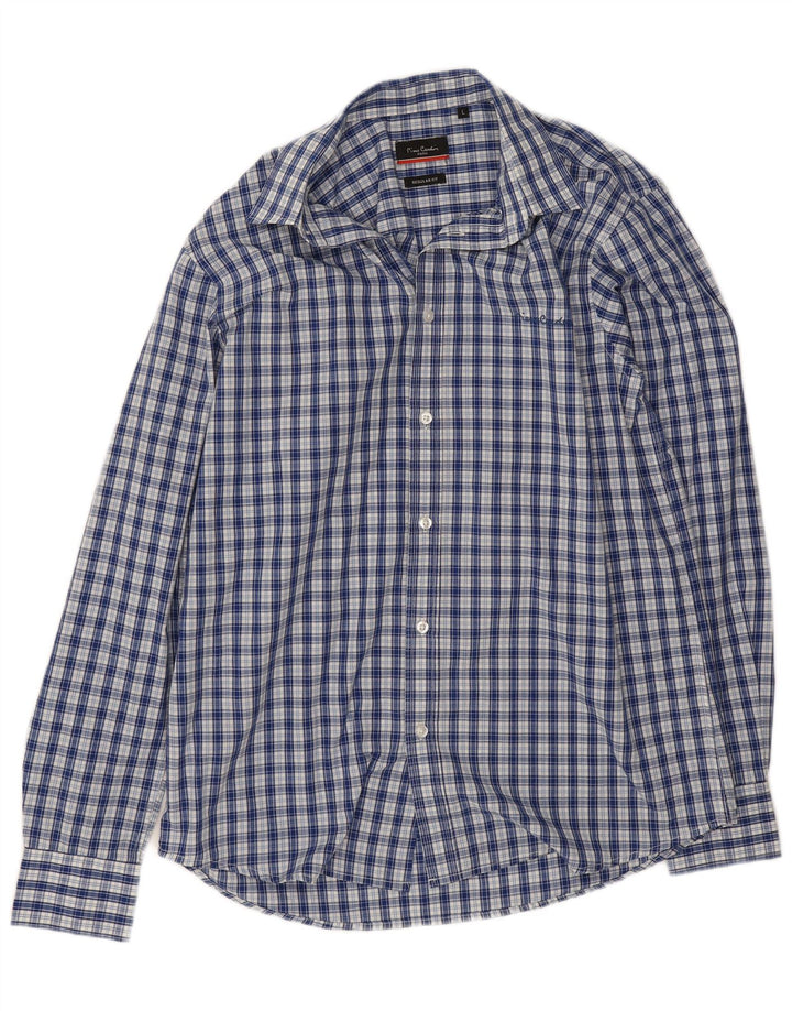 Pierre Cardin Herrenhemd, groß, blau kariert