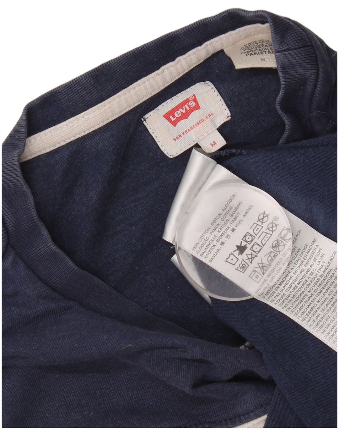 Levi's Herren-T-Shirt mit Grafik, mittleres Marineblau, Colourblock-Baumwolle