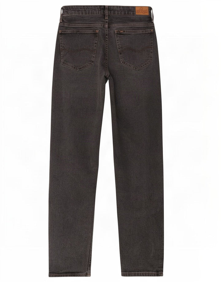 Lee Damen Stella Tapered Jeans W27 L27 Graue Baumwolle