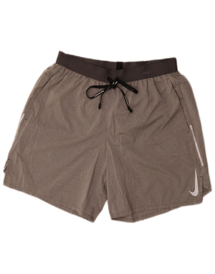 Nike Herren Dri Fit Sportshorts Mittelgraues Polyester