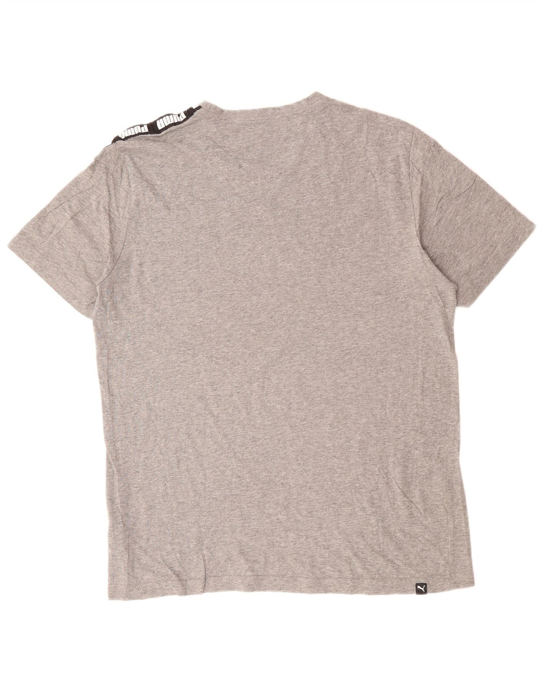 PUMA Herren Graphic T-Shirt Top Large Grau Colourblock Baumwolle