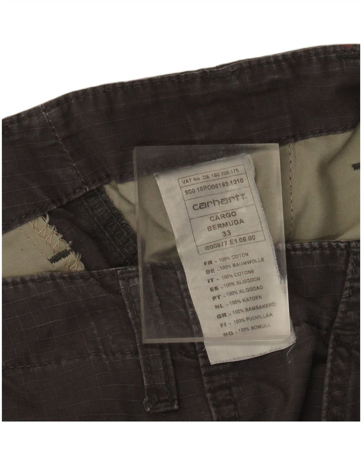 Carhartt Herren Cargoshorts W33 mittelgraue Baumwolle
