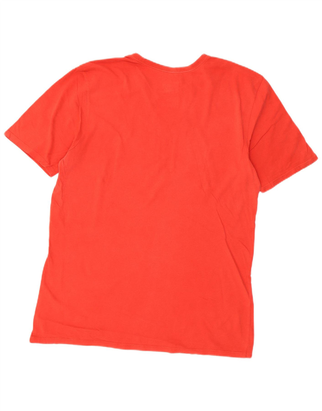 Nike Herren-T-Shirt mit sportlichem Schnitt und Grafik, Größe L, aus roter Baumwolle