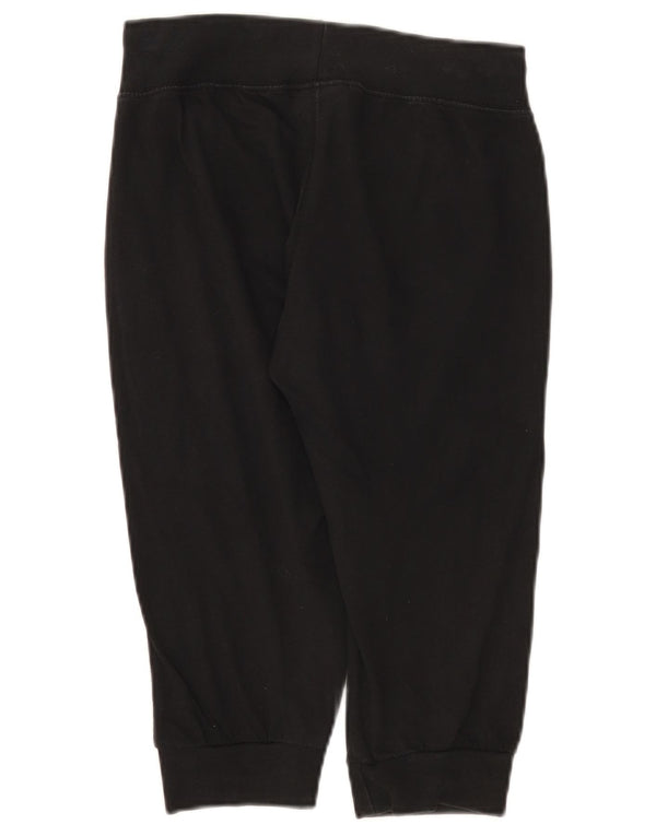 Champion Damen Capri-Trainingshose, Jogginghose, UK 6, XS, Schwarz, Baumwolle