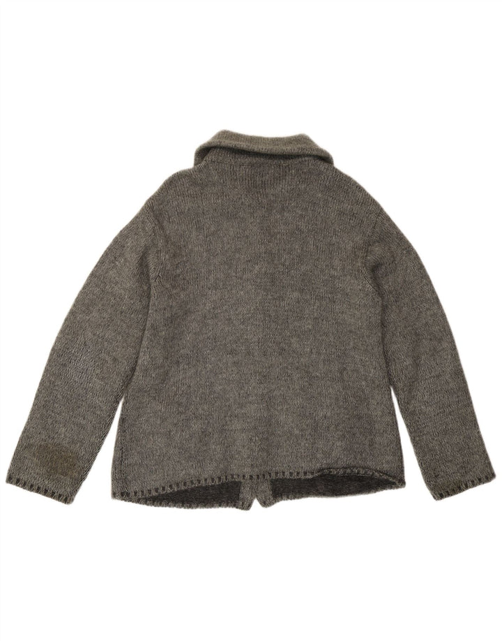 Sportmax Damen-Cardigan-Pullover UK 16 Large Grau