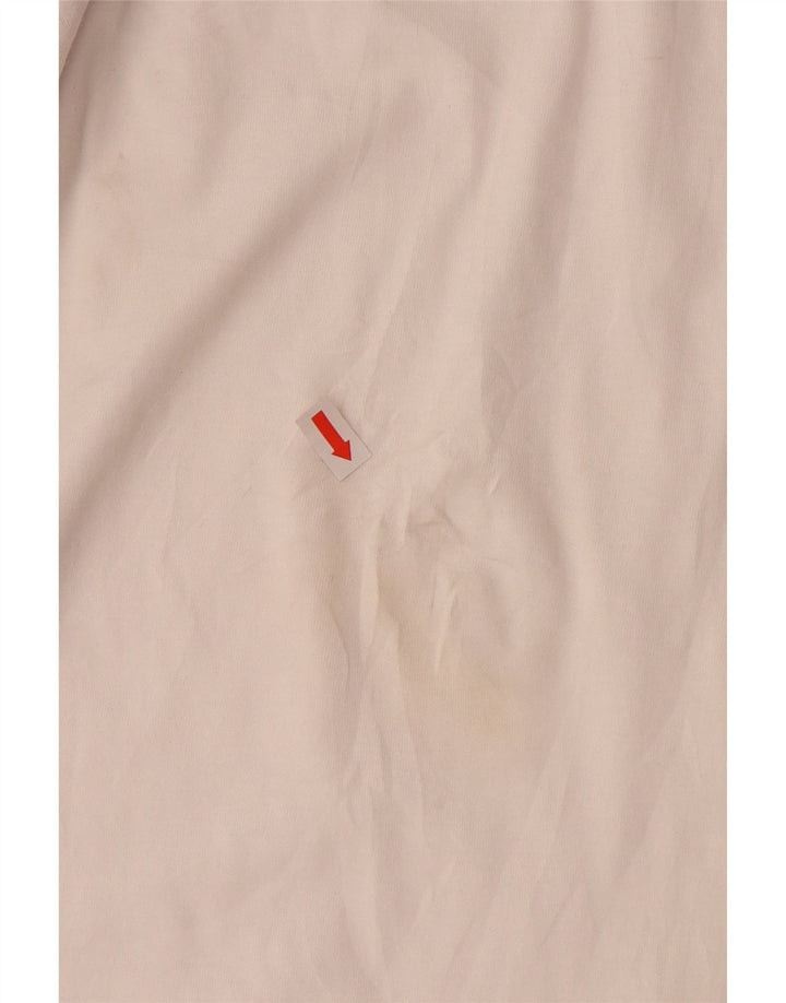 ADIDAS Damen Longline Graphic T-Shirt Top UK 22 XL Weiße Baumwolle