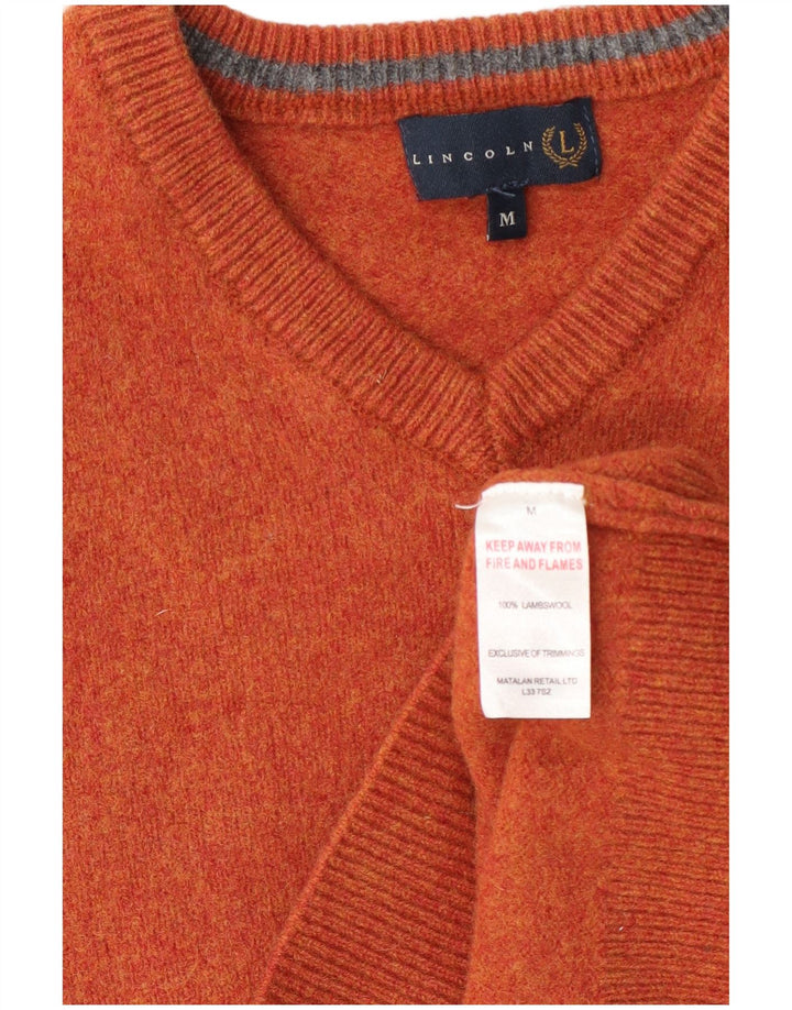 Lincoln Damen-Pullover mit V-Ausschnitt, UK 14, mittelorange Wolle