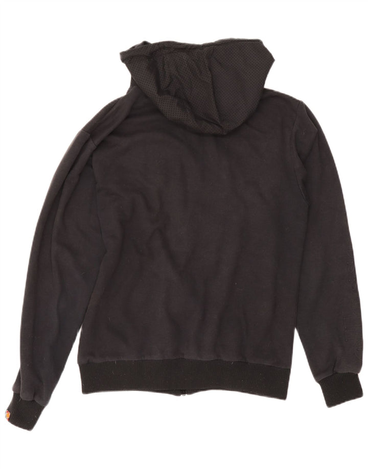 Ellesse Herren-Kapuzenpullover mit Reißverschluss, mittlere schwarze Baumwolle