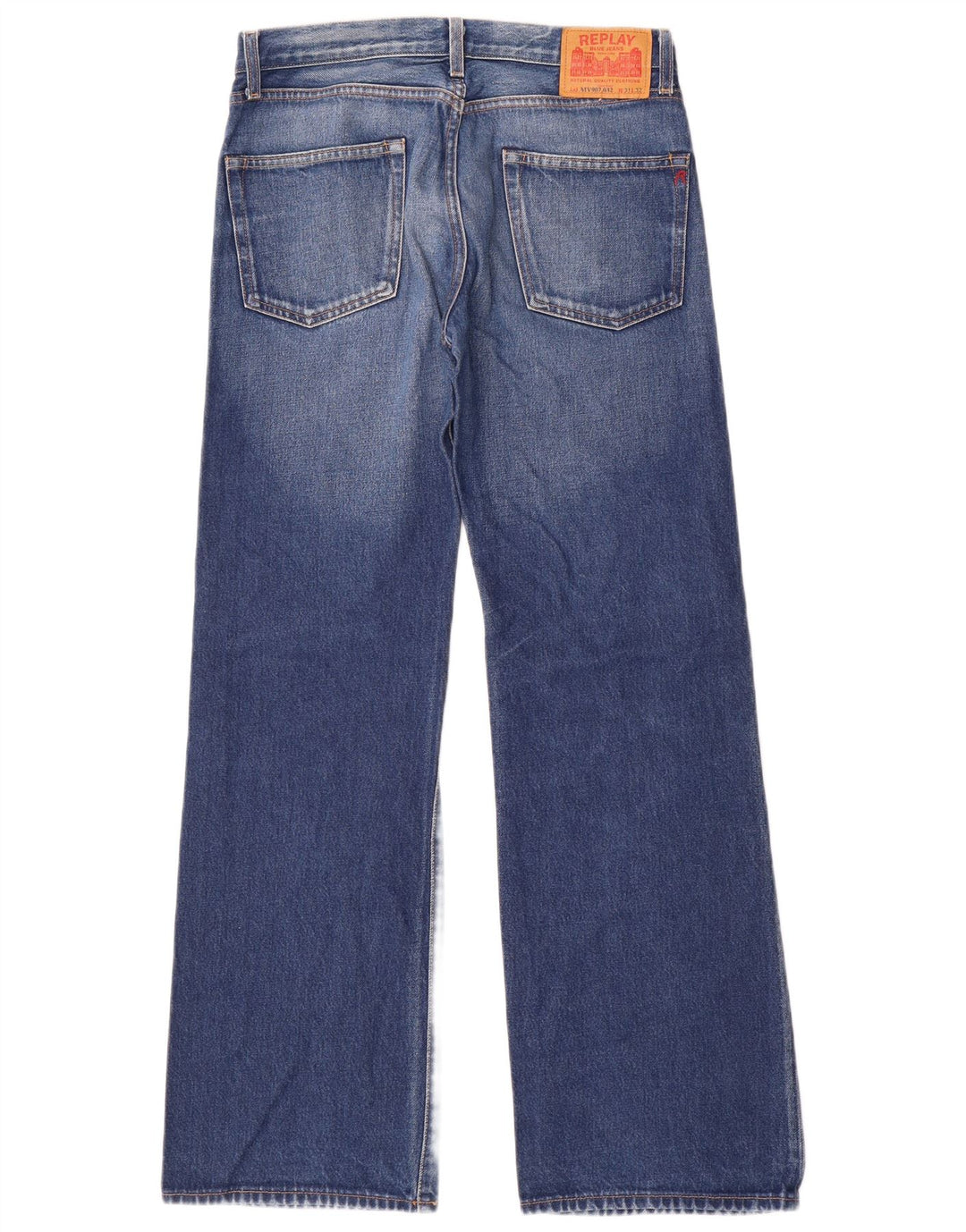 REPLAY Herren-Jeans mit weitem Bein, W31 L32, blaue Baumwolle