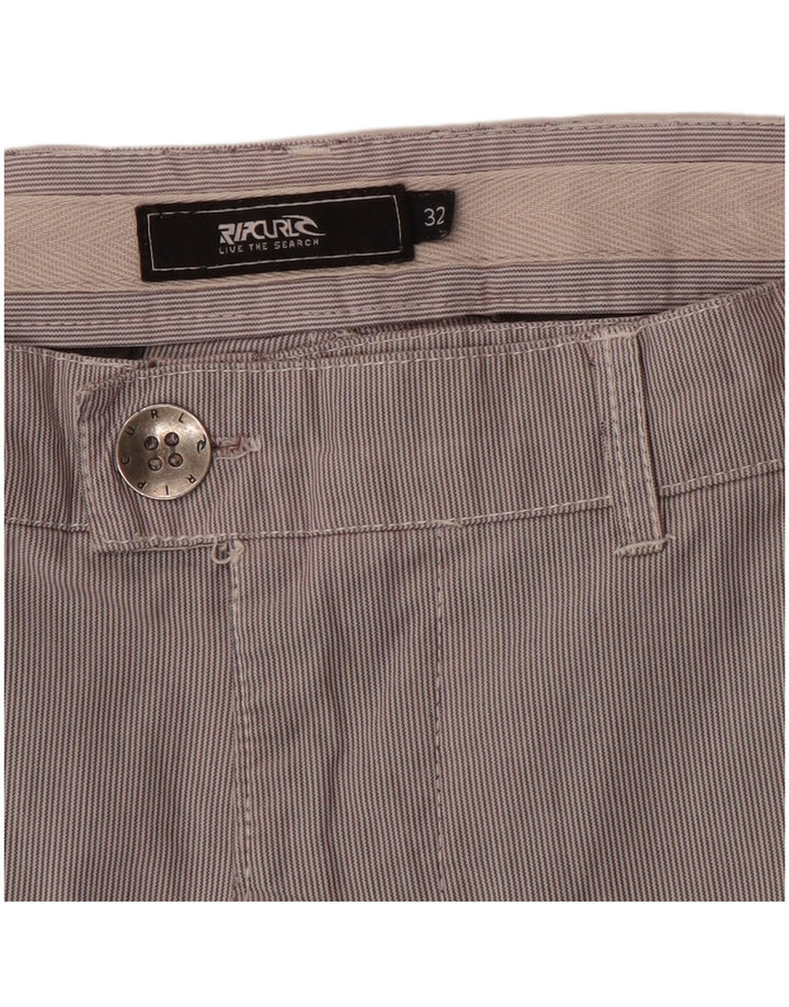 Rip Curl Herren Chinoshorts W32 Mittelgrauer Nadelstreifen