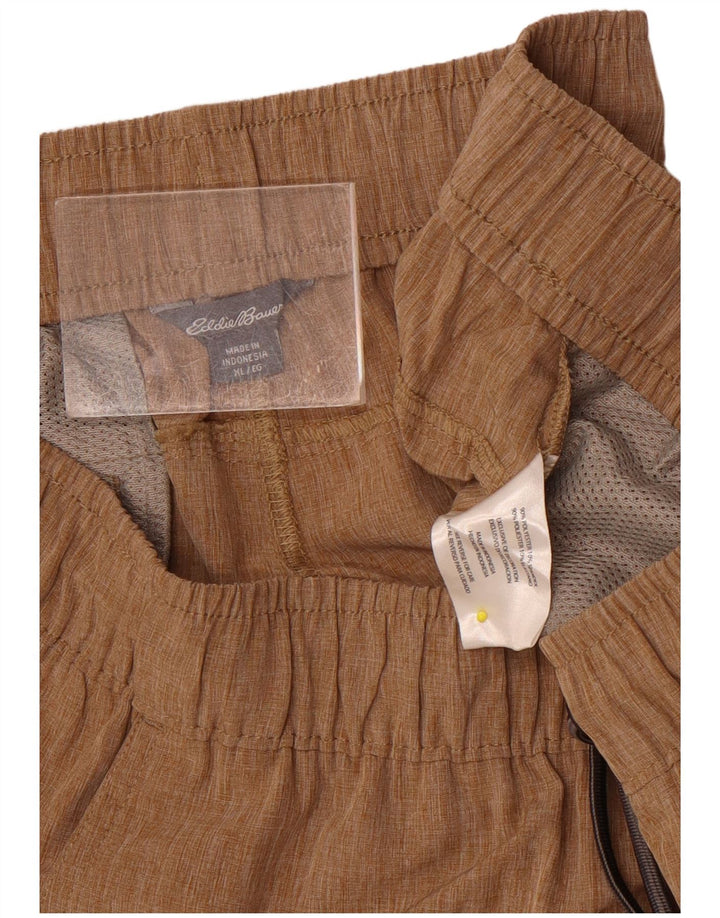Eddie Bauer Herren Sportshorts XL Braun Polyester