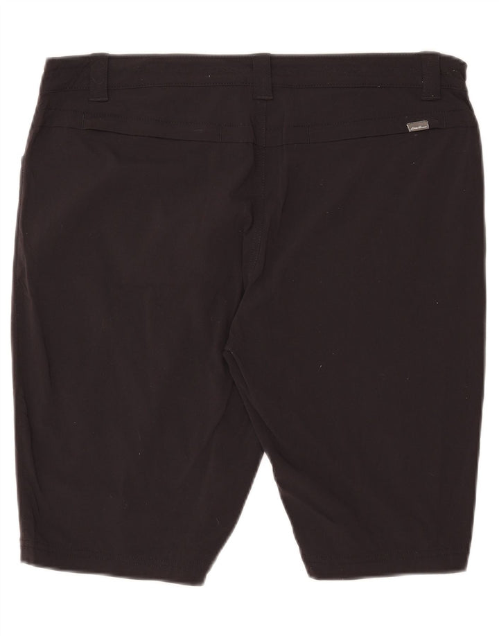 Eddie Bauer Damen Freizeitshorts US 14 XL W36 Schwarz