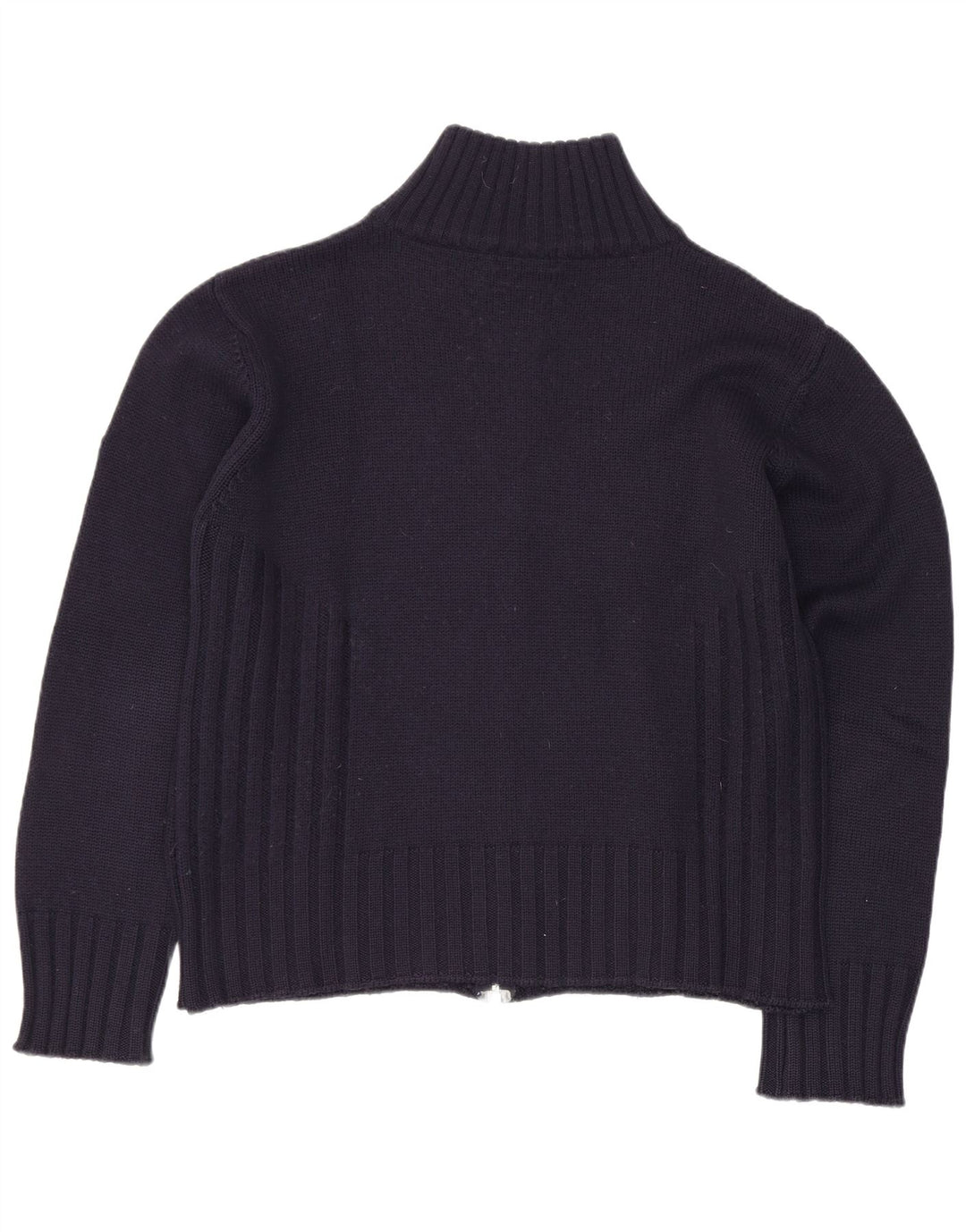 Meltin' Pot Damen-Cardigan-Pullover UK 14 Mittelmarineblaue Wolle