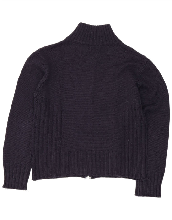 Meltin' Pot Damen-Cardigan-Pullover UK 14 Mittelmarineblaue Wolle