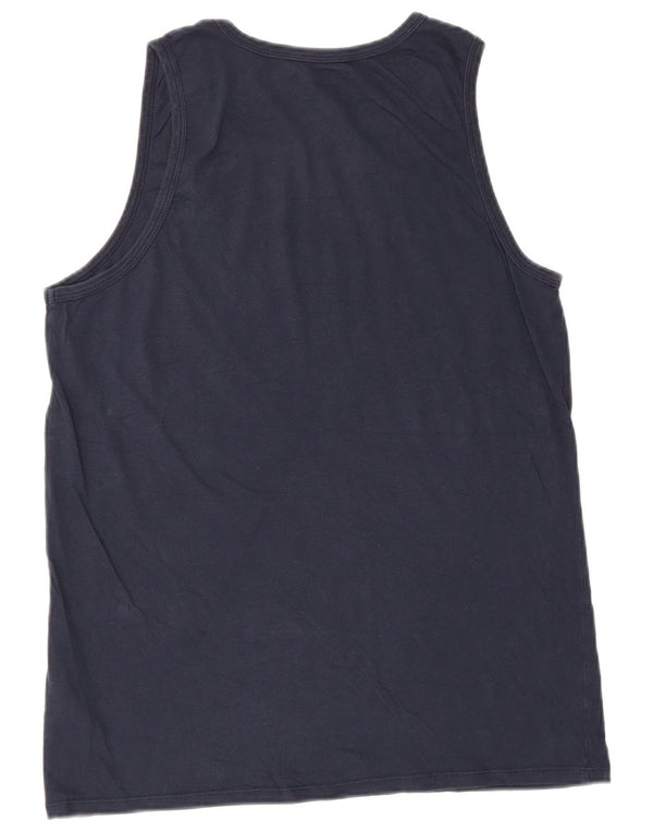 Nike Herren-Weste mit athletischem Schnitt, mittelgroß, marineblau, Baumwolle