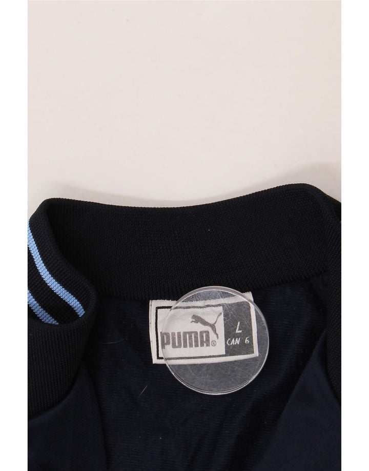PUMA Herren-Trainingsanzug, Oberteil, Jacke, groß, marineblau, Polyester