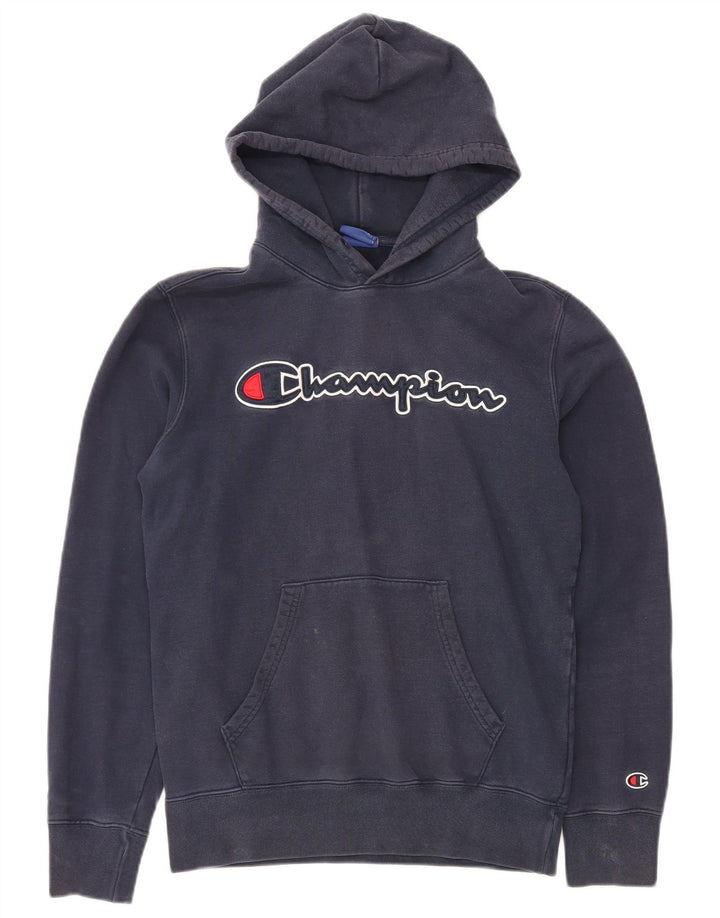 Champion Damen-Kapuzenpullover mit Grafik, mittelmarineblaue Baumwolle