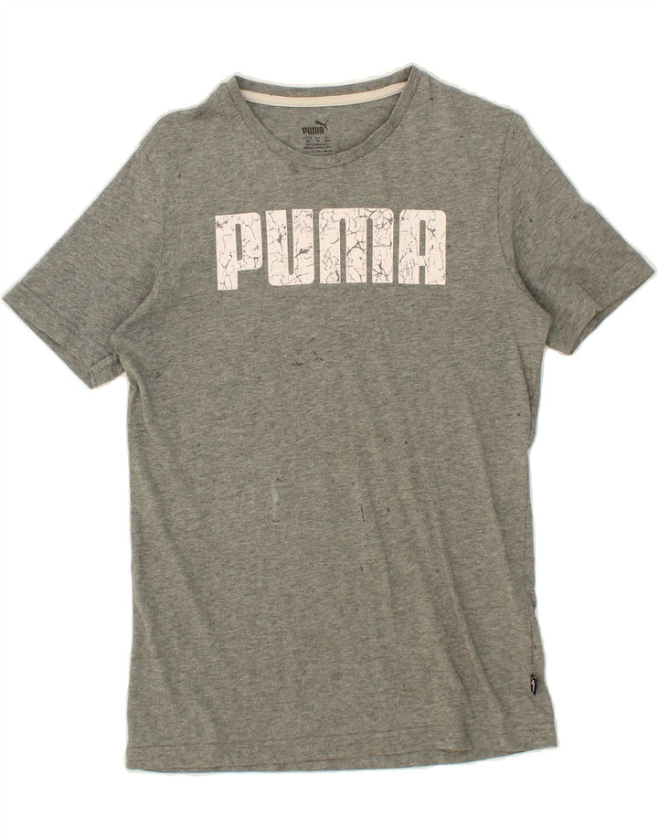 PUMA Mens Graphic T-Shirt Top XS Grey Cotton Vintage Puma and Second-Hand Puma from Messina Hembry 