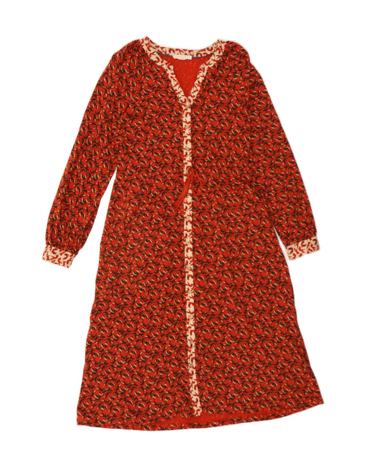 WHITE STUFF Womens Abstract Pattern Maxi Dress UK 8 Small Red Cotton Vintage White Stuff and Second-Hand White Stuff from Messina Hembry 