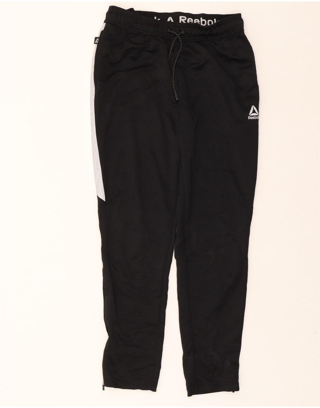 REEBOK Mens Tracksuit Trousers Medium  Black Colourblock Polyester Vintage Reebok and Second-Hand Reebok from Messina Hembry 