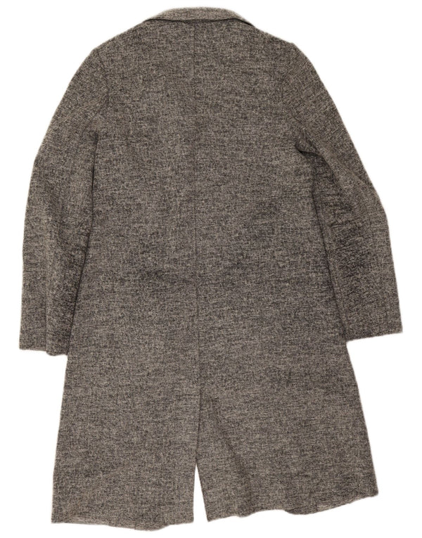 Calvin Klein Jeans Damen Longline Cardigan Pullover UK 10 Small Grau