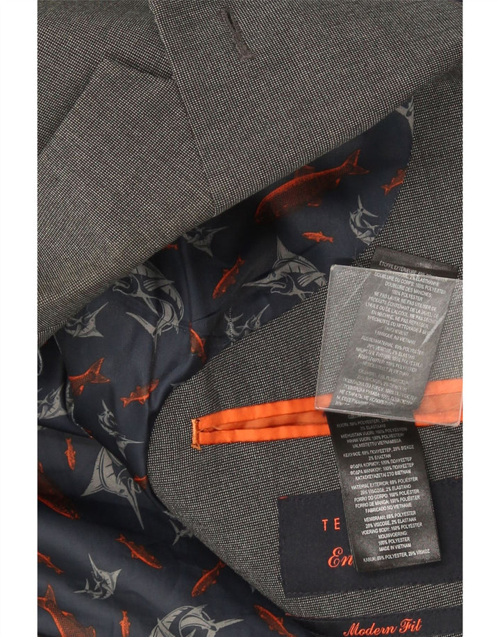 Ted Baker Herren-Blazer mit moderner Passform und 2 Knöpfen, US 42, XL, Grau, Polyester
