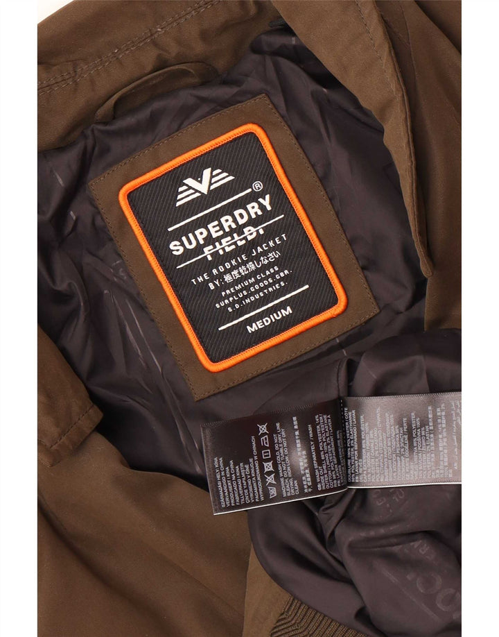 Superdry Herren Bomberjacke UK 38 Medium Khaki Polyester