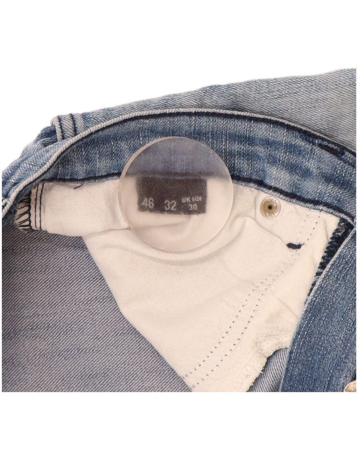 Trussardi Herren Jeansshorts W30 mittelblaue Baumwolle