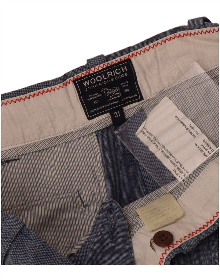 Woolrich Herren Chinoshorts W31 mittelblaue Baumwolle