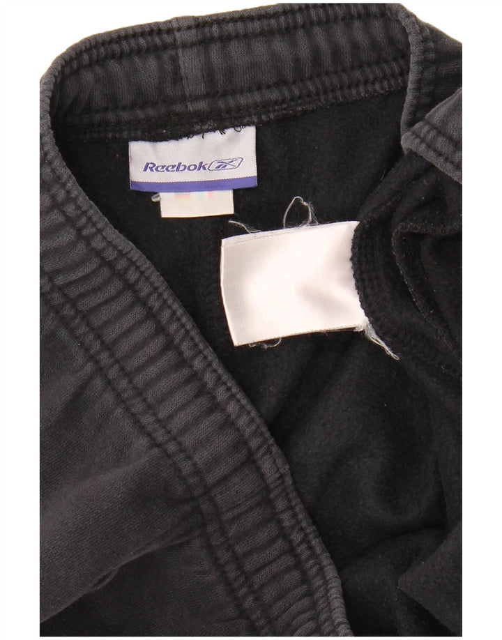 REEBOK Mens Tracksuit Trousers Large  Navy Blue Cotton
