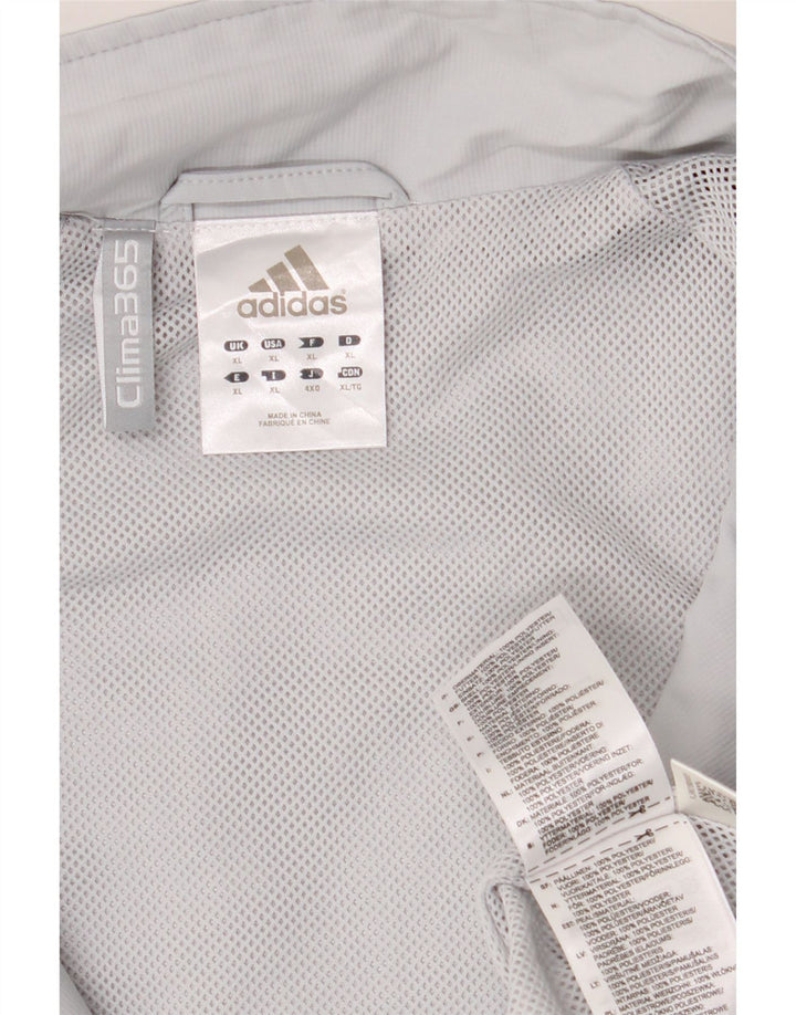 ADIDAS Herren Clima 365 Regenjacke UK 42 XL Grau Colourblock Polyester