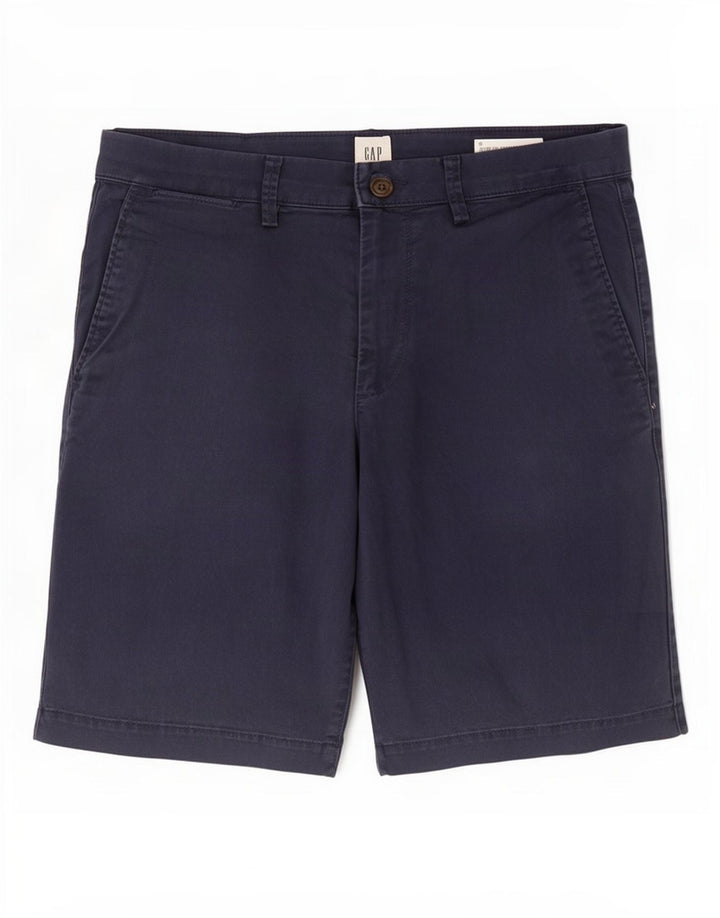 Gap Herren Khakis Chino Shorts Medium W30 Marineblau Baumwolle