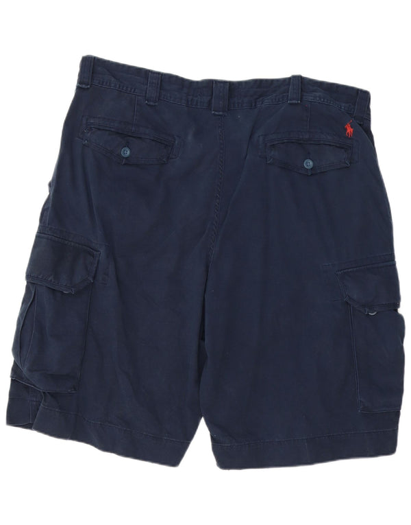 Polo Ralph Lauren Herren Cargoshorts W42 2XL Marineblau Baumwolle