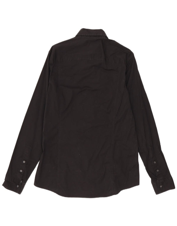 Calvin Klein Jeans Herrenhemd Mittelschwarze Baumwolle