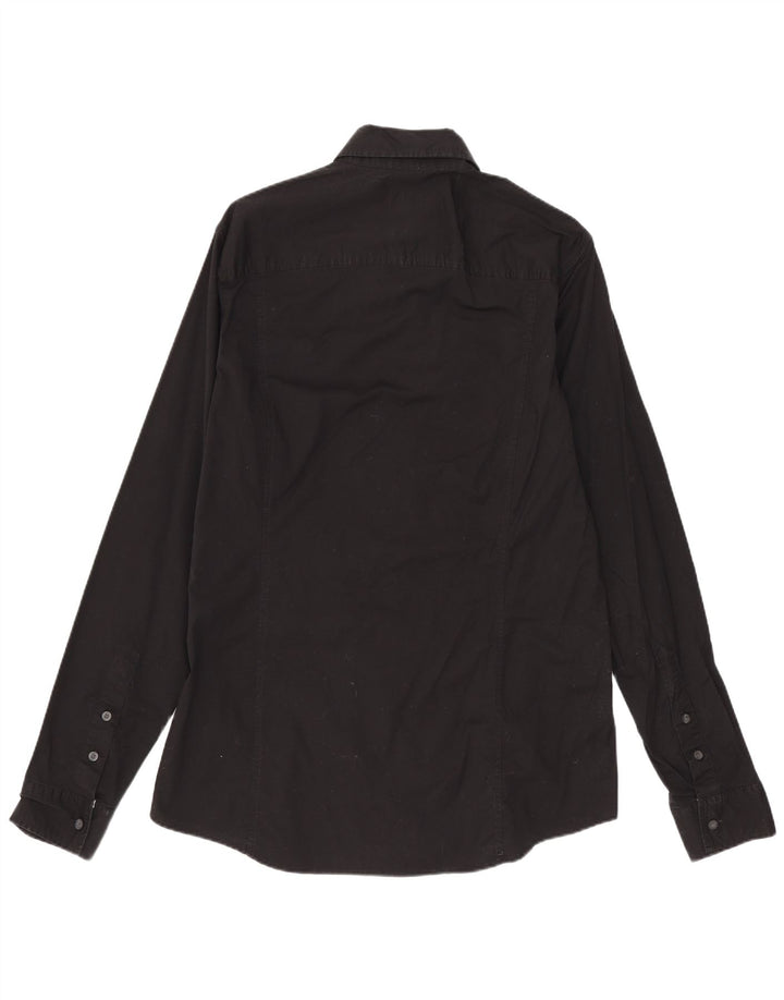 Calvin Klein Jeans Herrenhemd Mittelschwarze Baumwolle