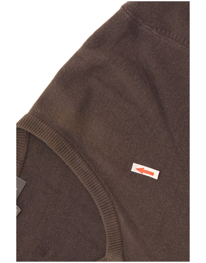 MARKS & SPENCER Herren-Pullover mit V-Ausschnitt, XL, graues Acryl