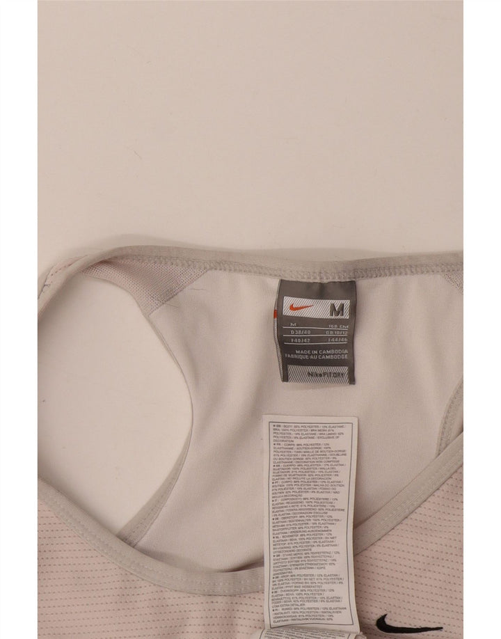 Nike Damen Weste Top UK 10/12 Mittelgraues Polyester