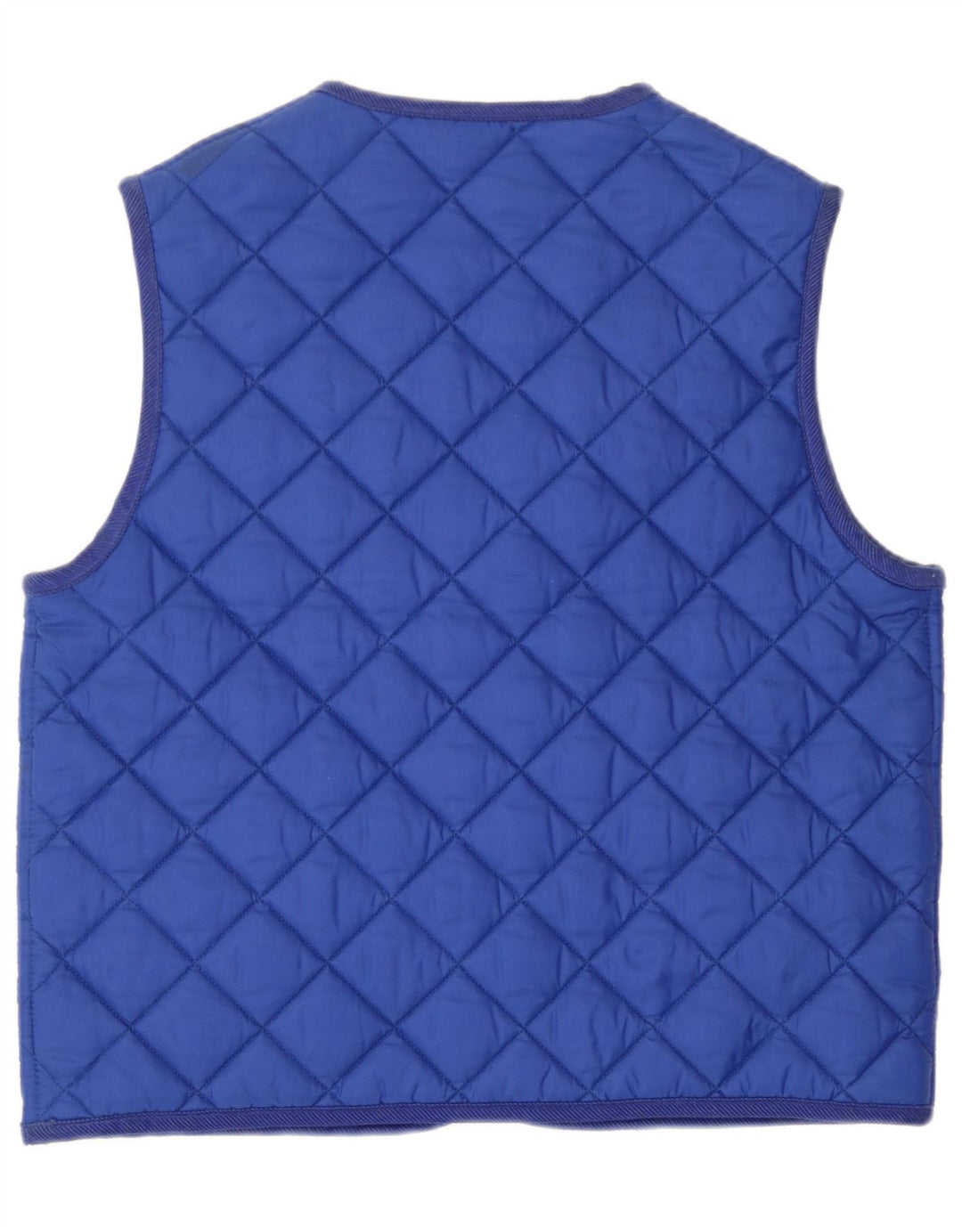 Benetton Damen Steppweste UK 18 XL Blau Polyamid