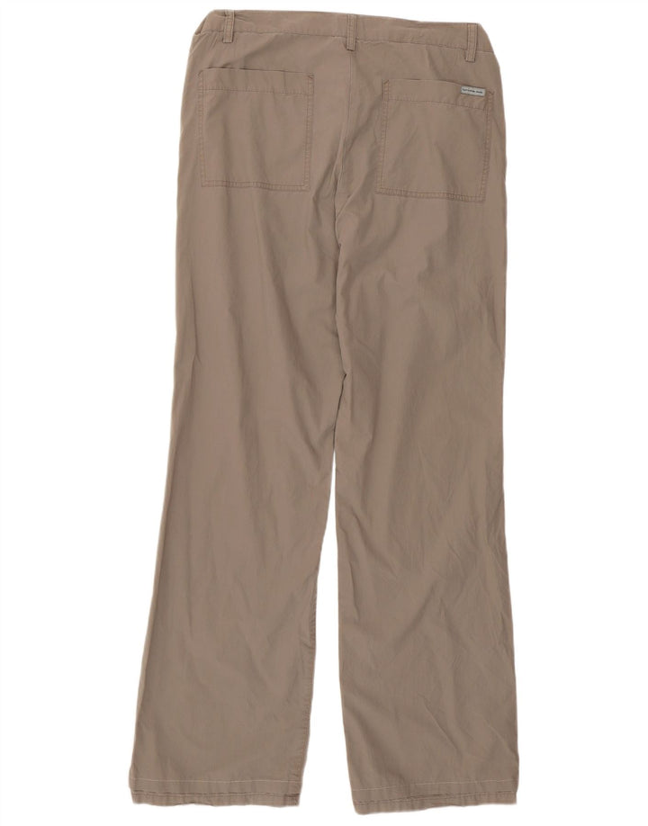 CALVIN KLEIN Gerade Chino-Hose für Damen, W30, L31, graue Baumwolle