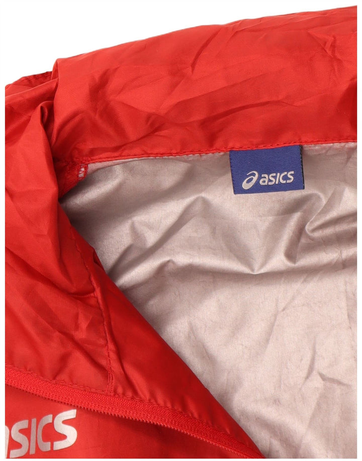 ASICS Herren Regenjacke UK 36 Small Rot Polyester