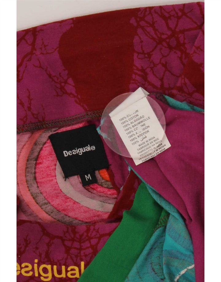 Desigual Damen A-Linien-Rock Medium W30 Mehrfarbige geometrische Baumwolle
