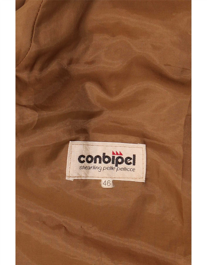 Conbipel Damen Übergroße Wildlederjacke IT 46 Large Braun