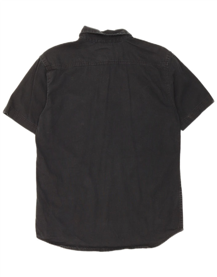 Levi's Herren Kurzarmhemd Small Schwarz Baumwolle