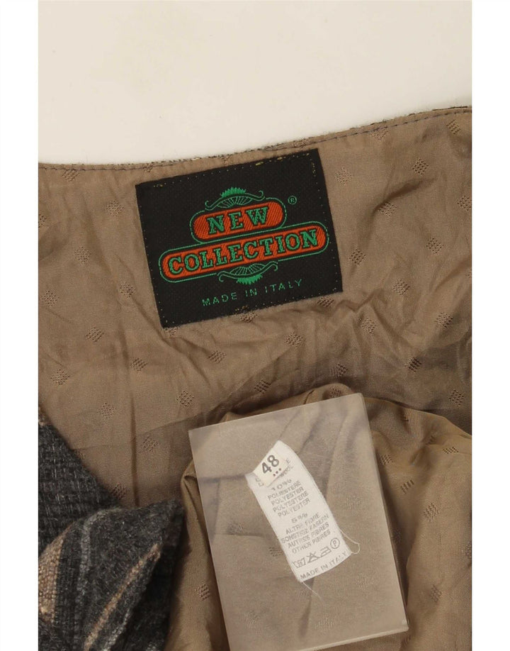 Neue Kollektion Herren Wildlederjacke IT 48 Mittelgrau gestreiftes Polyester